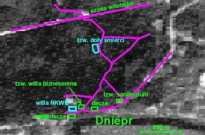 Szkic orientacyjny okolicy zbrodni